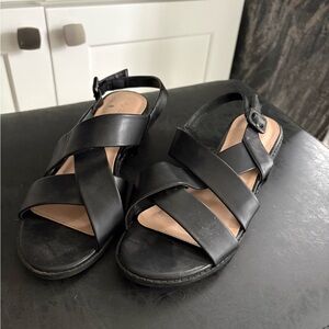 Black Strappy Sandals
